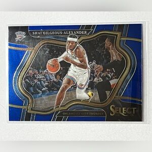 2022 panini select Courtside Thunder Shai Gilgeous Alexander Card 256